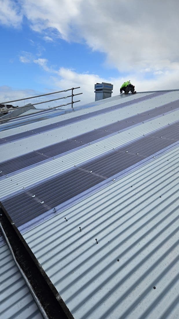 Dark long-run Colorsteel roof
