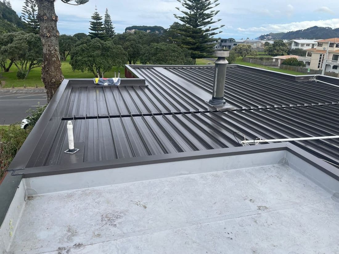 Fresh Colorsteel roof after a Whangamata re-roof